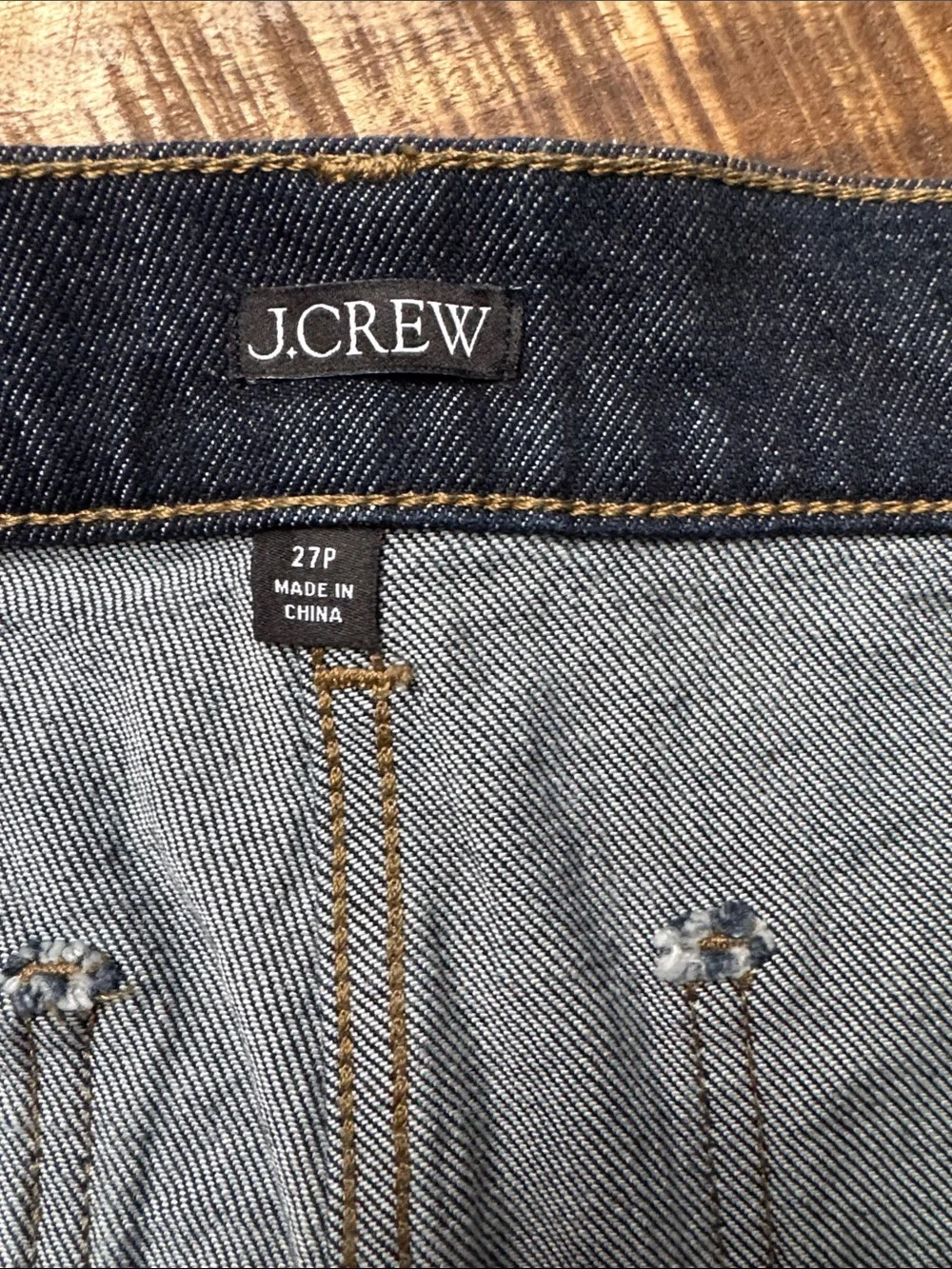 J. Crew Dark Indigo Wide-Leg Denim Jeans